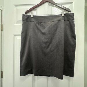 Anne Klein Charcoal Gray Pencil Suit Skirt Size 16